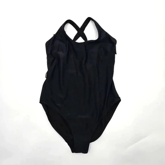 No Boundaries Black One Piece Bathing Suit Swimwear Large - Picture 1 of 4